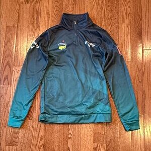 Men's Gradient Blue Quarter-Zip Jacket